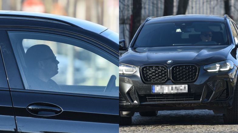 Marcin Hakiel parkuje BMW w niedozwolonym miejscu