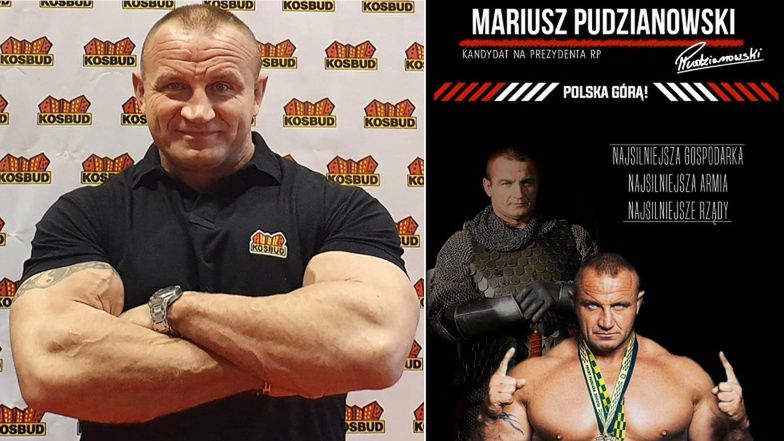 Mariusz Pudzianowski "kandyduje" na prezydenta: "Najsilniejsza armia i najsilniejsze rządy!" (FOTO)