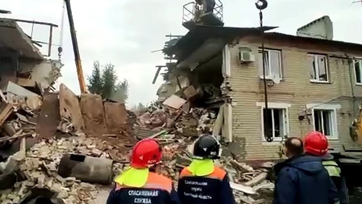 W wyniku eksplozji gazu zawalił się budynek mieszkalny w Rosji