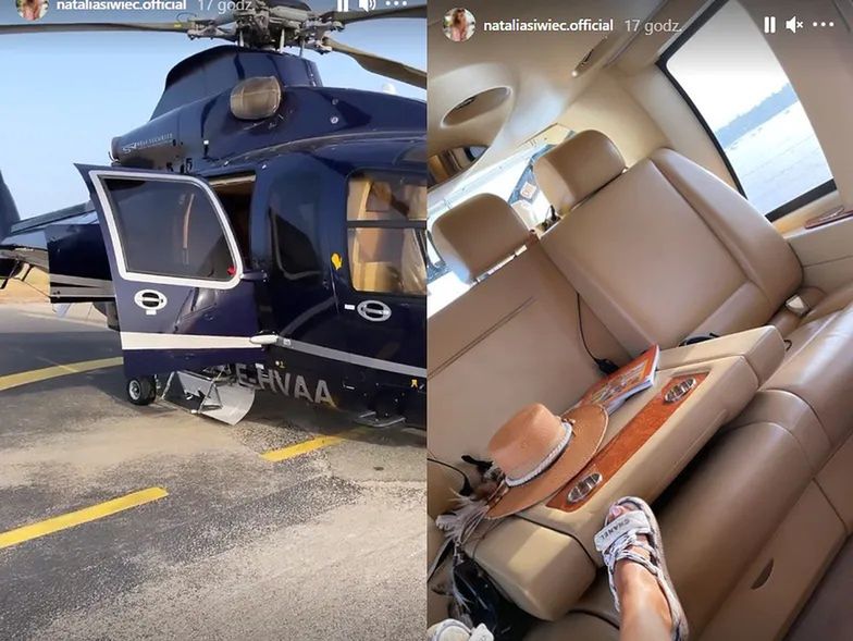Natalia Siwiec leci na wakacje helikopterem