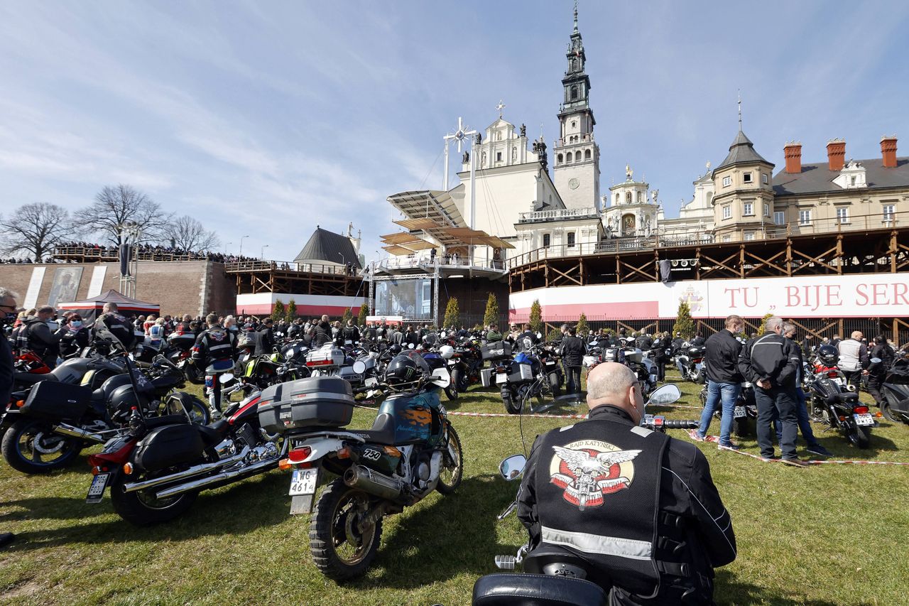 Częstochowa. Zlot motocyklowy na Jasnej Górze