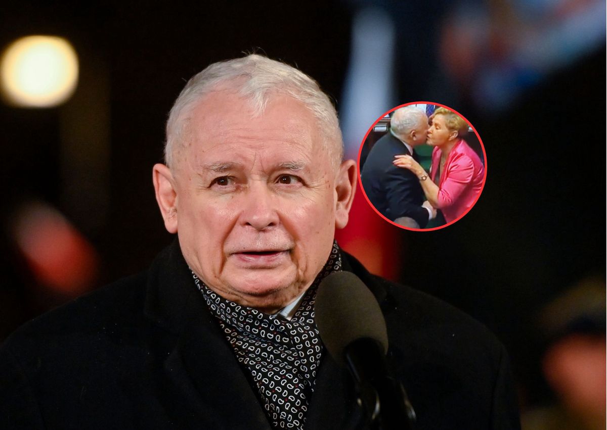 Jarosław Kaczyński uciął krótką pogawędkę z jedną z posłanek