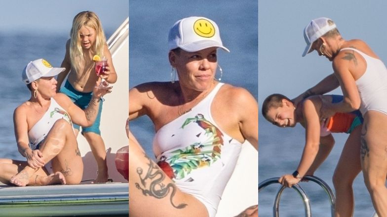 Pink wypoczywa na jachcie z mężem i dziećmi 