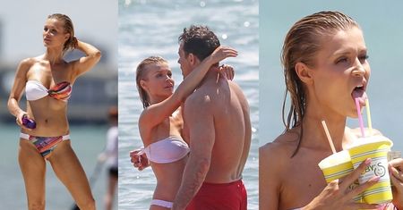 Joanna Krupa w skąpym bikini wypoczywa na plaży... (ZDJĘCIA)