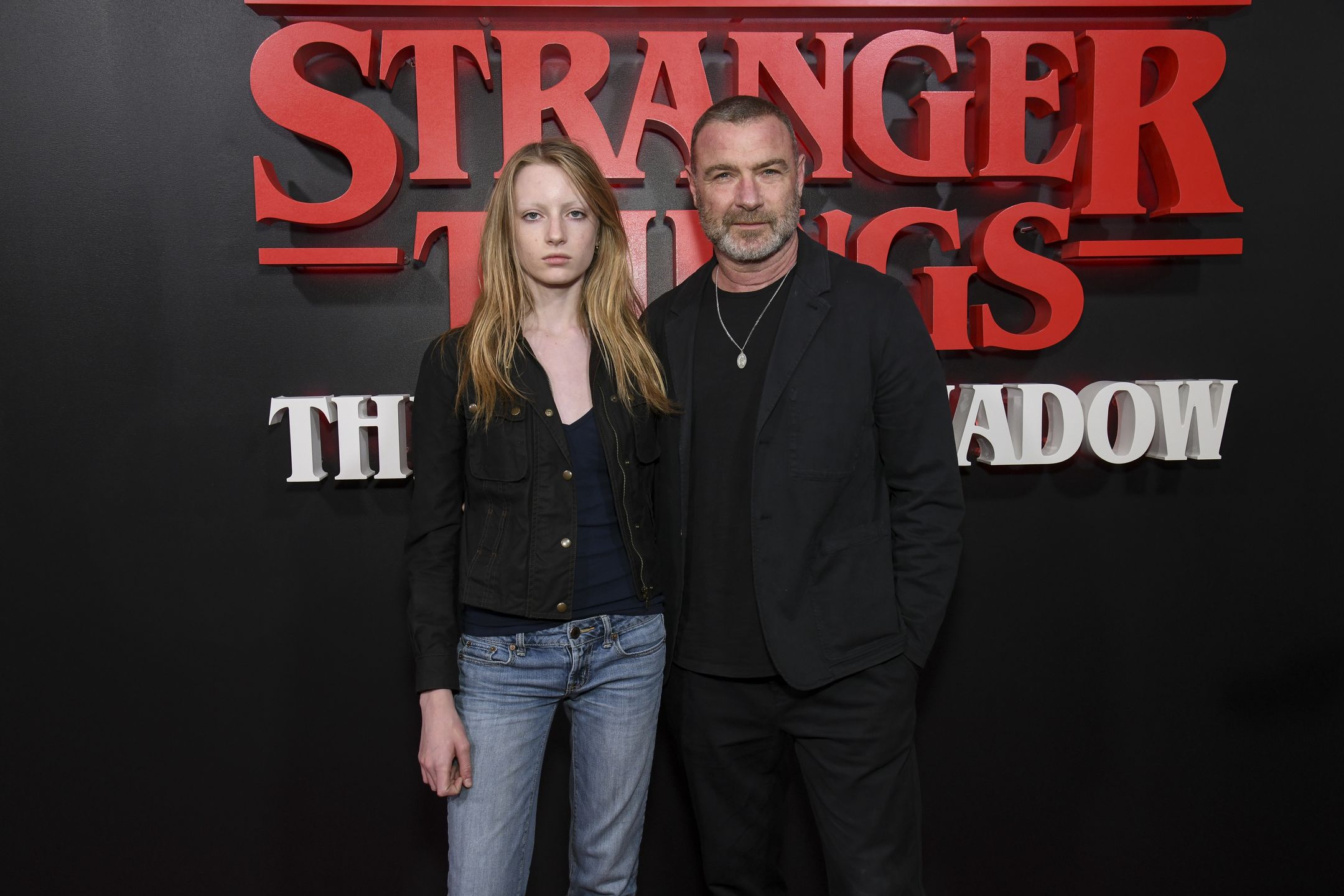 Liev Schreiber z córką Kai 