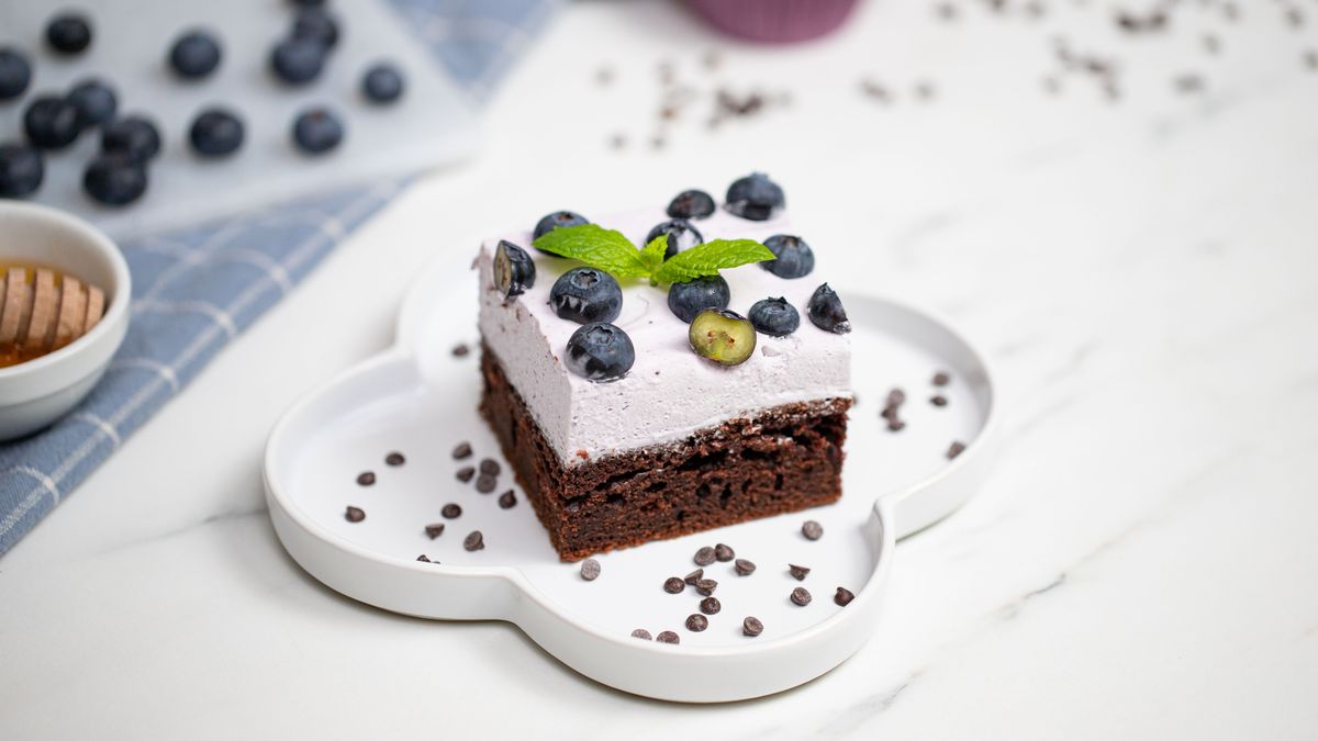 Kostka czekoladowo-borówkowa