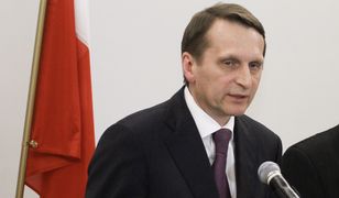 Moskwa o kompromisie. Szef rosyjskiego wywiadu mówi o potrzebie dialogu