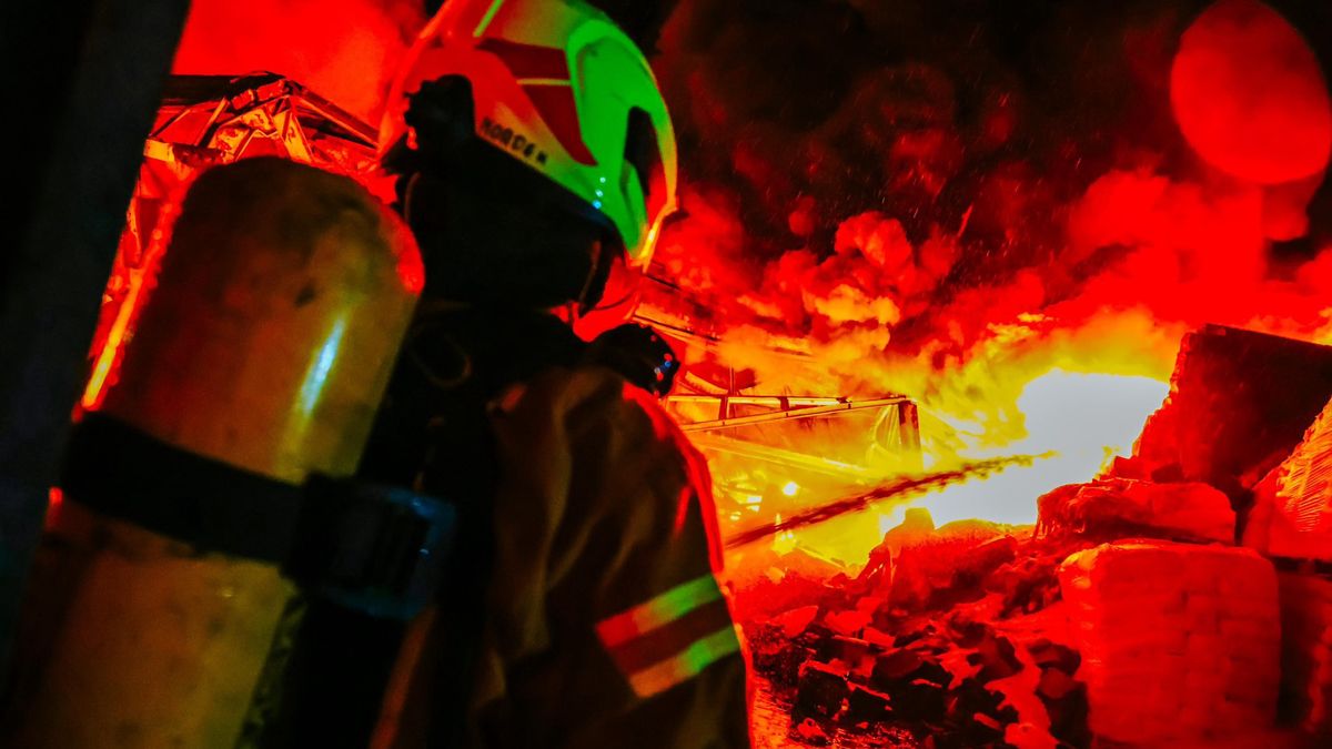 Pożar hali w Mińsku Mazowieckim