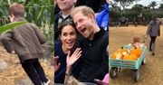 Harry i Meghan dokazują na farmie dyń z 6-letnim Archiem i 4-letnią Lilibet. Rodzina idealna?