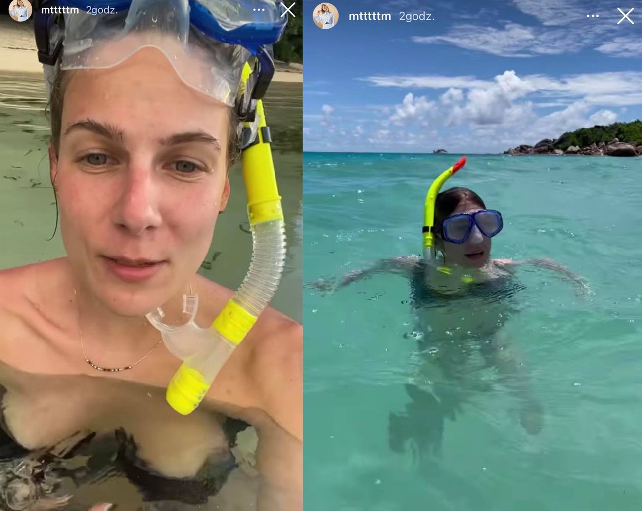 Marta Wierzbicka bawi się na Seszelach