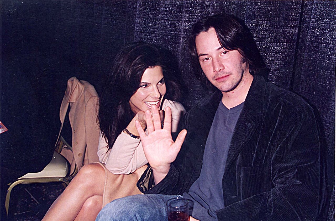 Sandra Bullock and Keanu Reeves in 1996