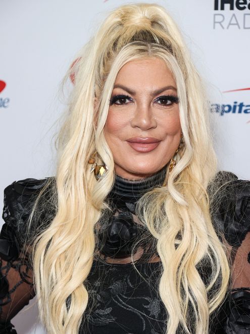 2022 iHeartRadio Music Festival - Night 1 - Press RoomLAS VEGAS, NEVADA, USA - SEPTEMBER 23: Tori Spelling poses in the press room at the 2022 iHeartRadio Music Festival - Night 1 held at the T-Mobile Arena on September 23, 2022 in Las Vegas, Nevada, United States., Credit:Xavier Collin / AvalonXavier Collin / AvalonUSA, United States, America, Nevada, NV, LV, West Coast, Las Vegas, Vegas, Paradise, Strip, Las Vegas Strip, Vegas Strip, Clark, County, City, Arts, Culture, Entertainment, Editorial, Event, Red Carpet, Arrival, Arrivals, Attending, Celebrities, Celebrity, Posing, Vertical, Portrait, Fashion, 2022, Photography, Image, Photo, Photograph, People, Annual, Annual Event, iHeartRadio Music Festival, iHeartRadio, iHeart, Heart, IHRT, Radio, Capital One, Clear, Channel, Music, Festival, Concert, Performance, Night, Press, Room, Press Room, Backstage, T-Mobile, Arena, T-Mobile Arena, Tori Spelling, One Person, Alone, category_code_nonexclusive-event