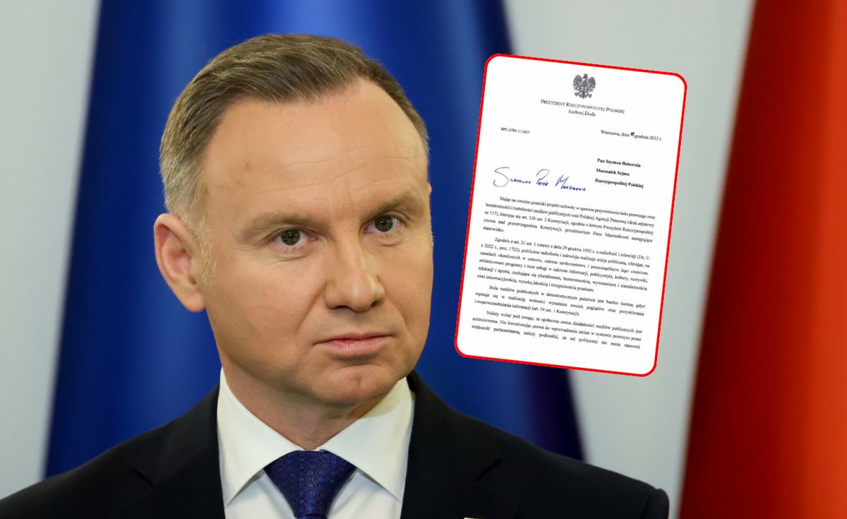 Pismo do Hołowni. Prezydent zabiera głos w sprawie TVP