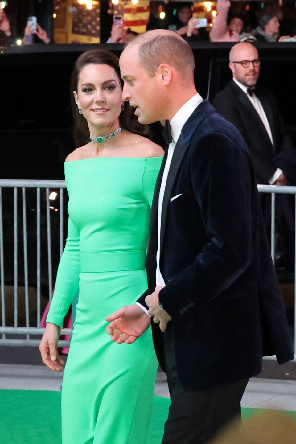 Kate Middleton i książę William na zielonym dywanie 2022 Earthshot Prize