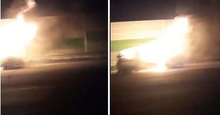 Koszmarny wypadek na A1. Auto stanęło w płomieniach, nie żyją trzy osoby