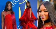 Naomi Campbell odbiera nagrodę "ikony mody" w efektownej sukni