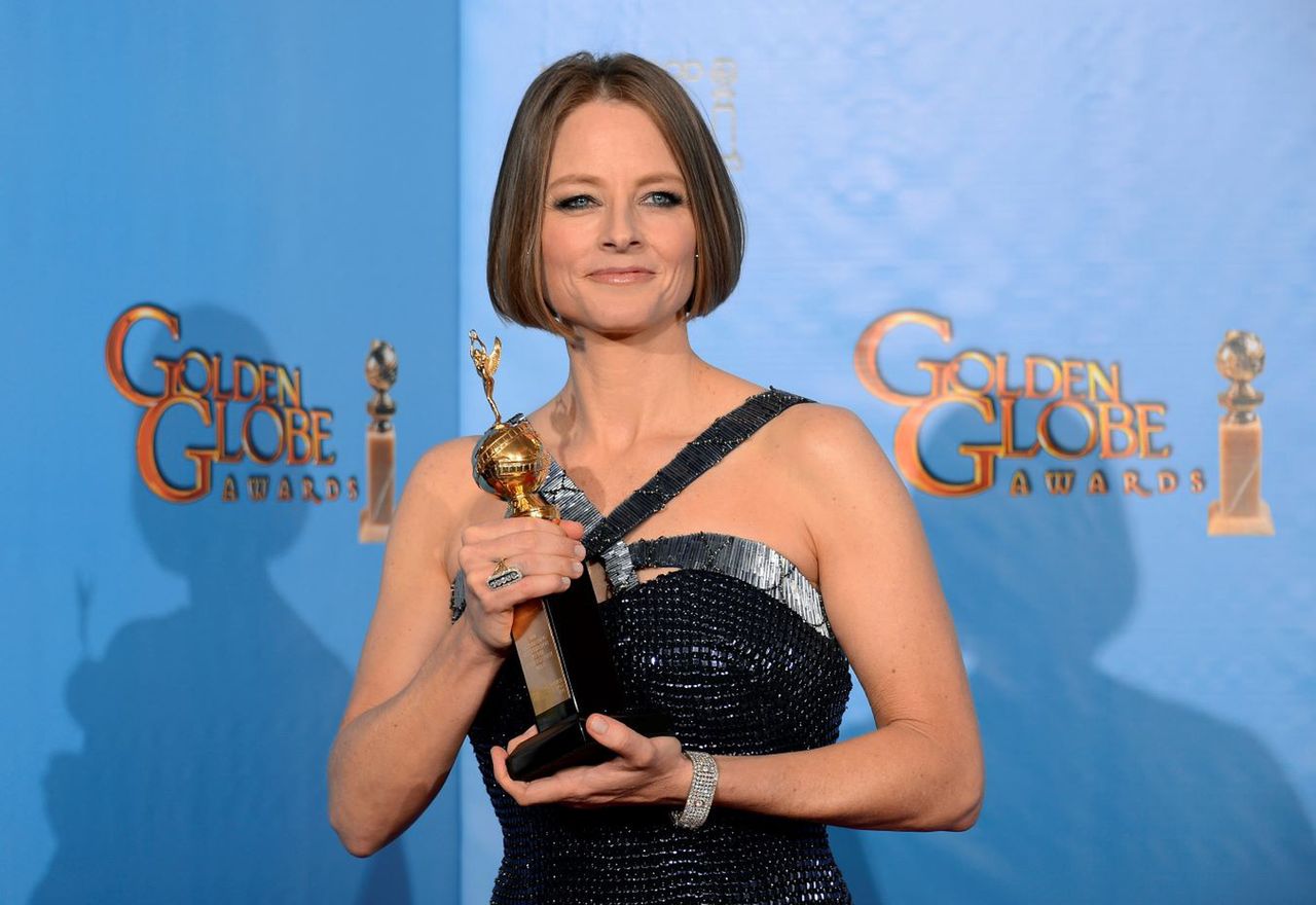 Jodie Foster na ceremonii rozdania Złotych Globów 2013 r.