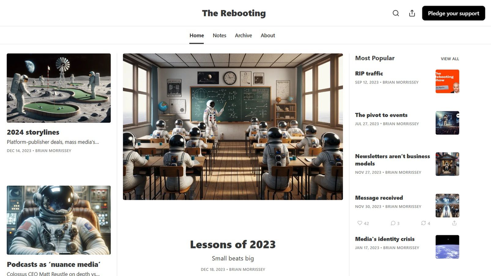 Newsletter Briana Morriseya. 