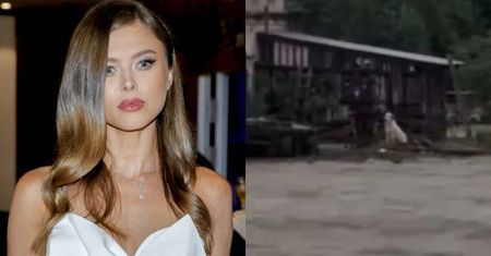 Wzburzona Joanna Opozda dopytuje: "Jakim trzeba być BYDLAKIEM, żeby zostawić swoje zwierzę w domu, a samemu się ewakuować?"