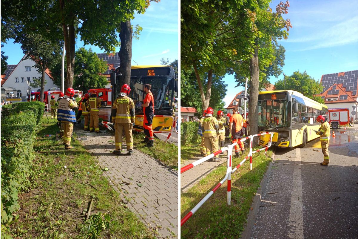 Wypadek w Mysłowicach. Zasłabł za kierownicą autobusu miejskiego