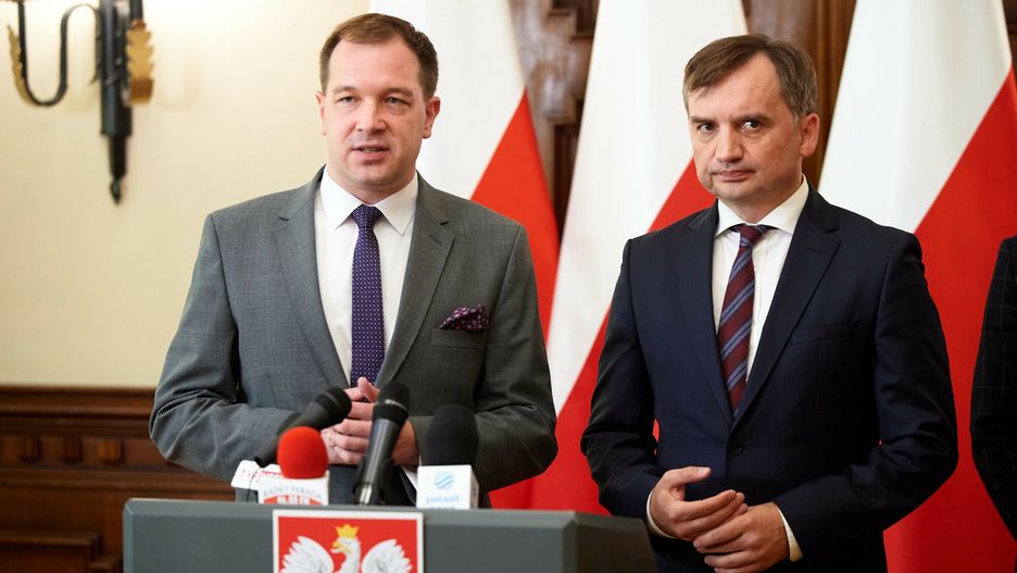 Zbigniew Ziobro z Piotrem Ciepluchą