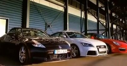 Audi TT RS vs Nissan 370Z vs Porsche Boxster S [wideo]