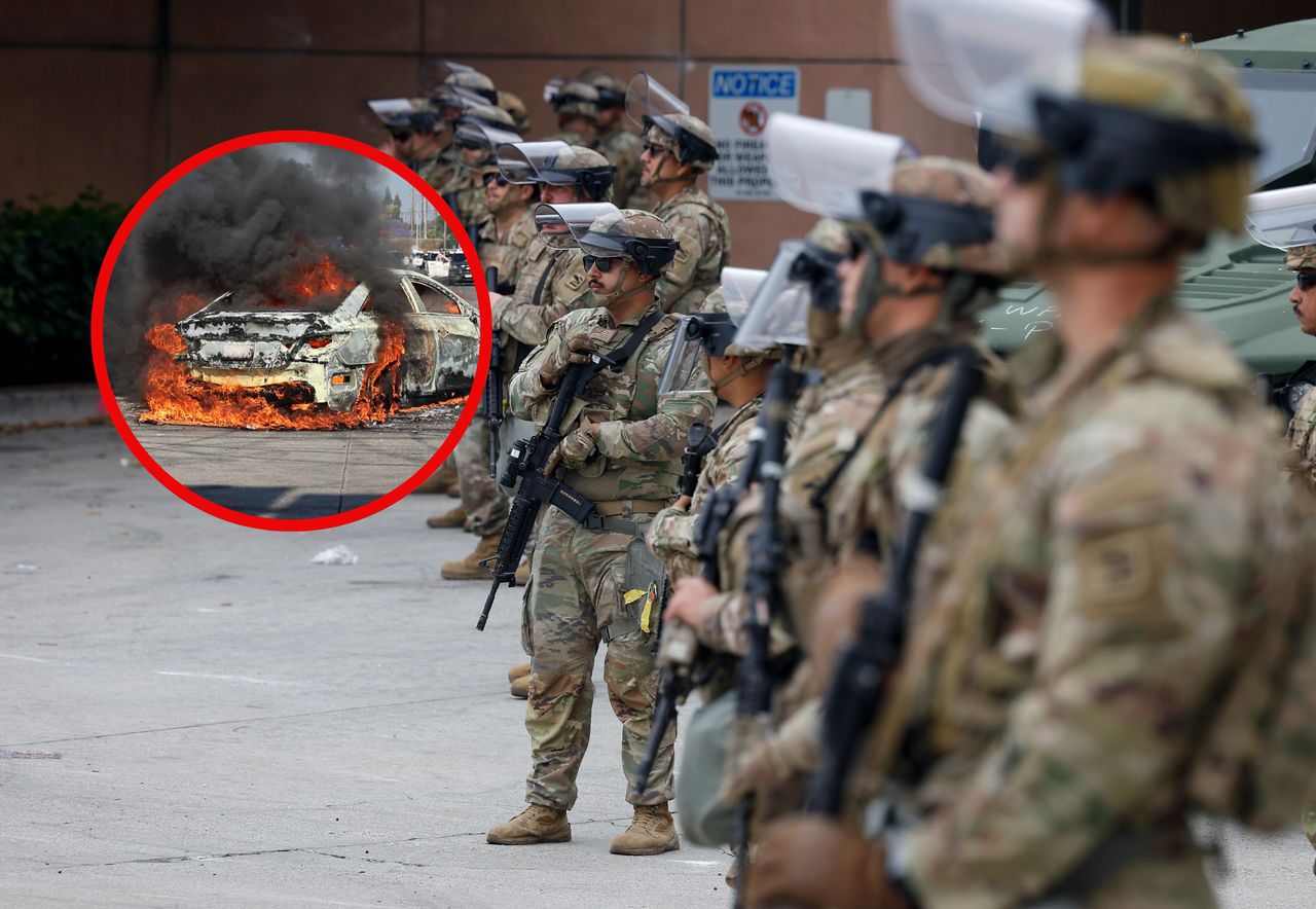 Zamieszki w Los Angeles. Trump wysłał Gwardię Narodową