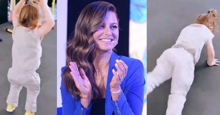 Klara Lewandowska ZASTĘPUJE Annę Lewandowską na siłowni! Fani pod wrażeniem: "To maleństwo ćwiczy lepiej niż ja"