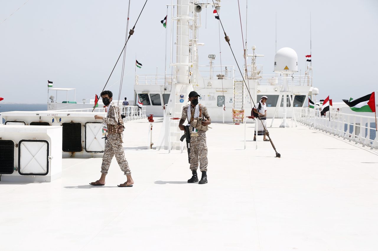 A Greek tanker attacked by Houthi militants is drifting in the Red Sea