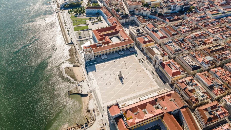 Plac Comercio w Lizbonie