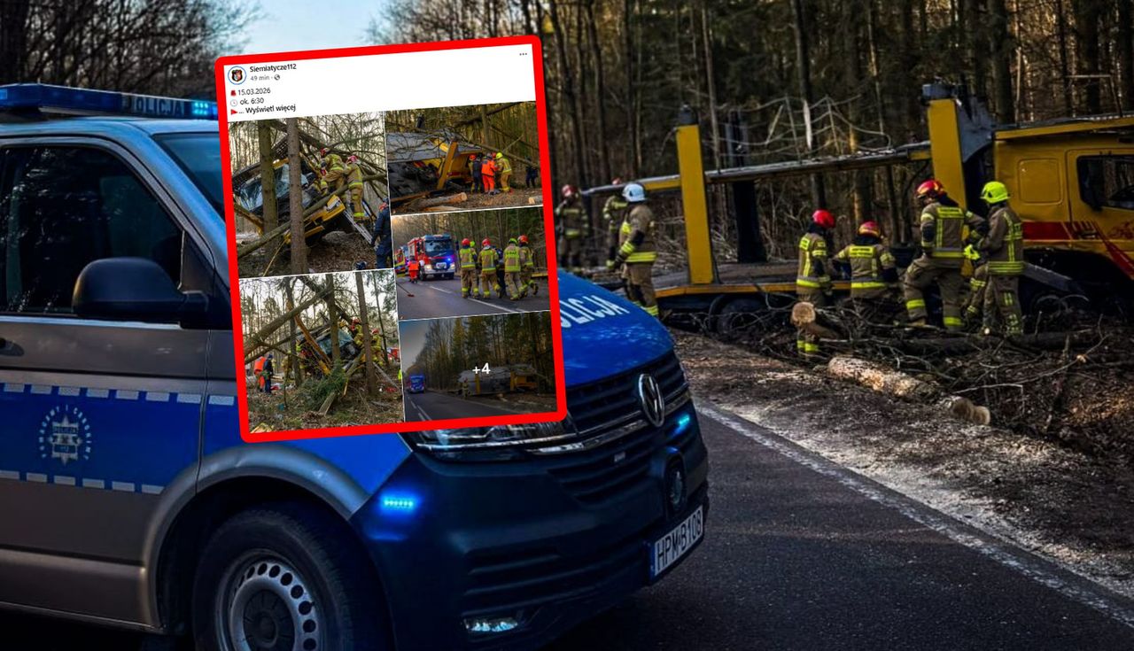 Ukrainiec zakleszczony. Dramatyczny poranek. Zjechały się służby
