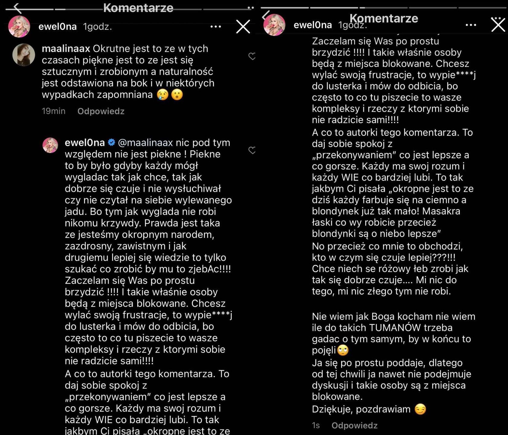 Ewel0na zapewnia, że czuje się atrakcyjna