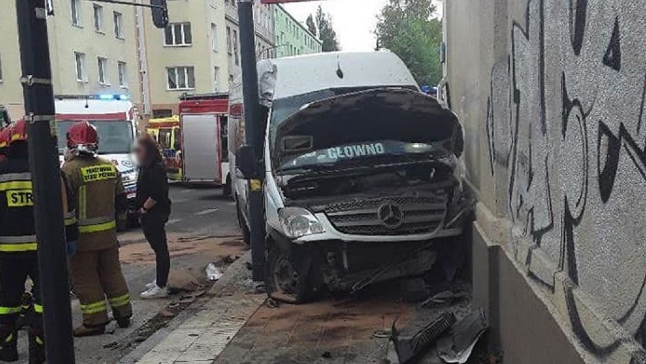 Łódź. Groźny wypadek w centrum miasta 