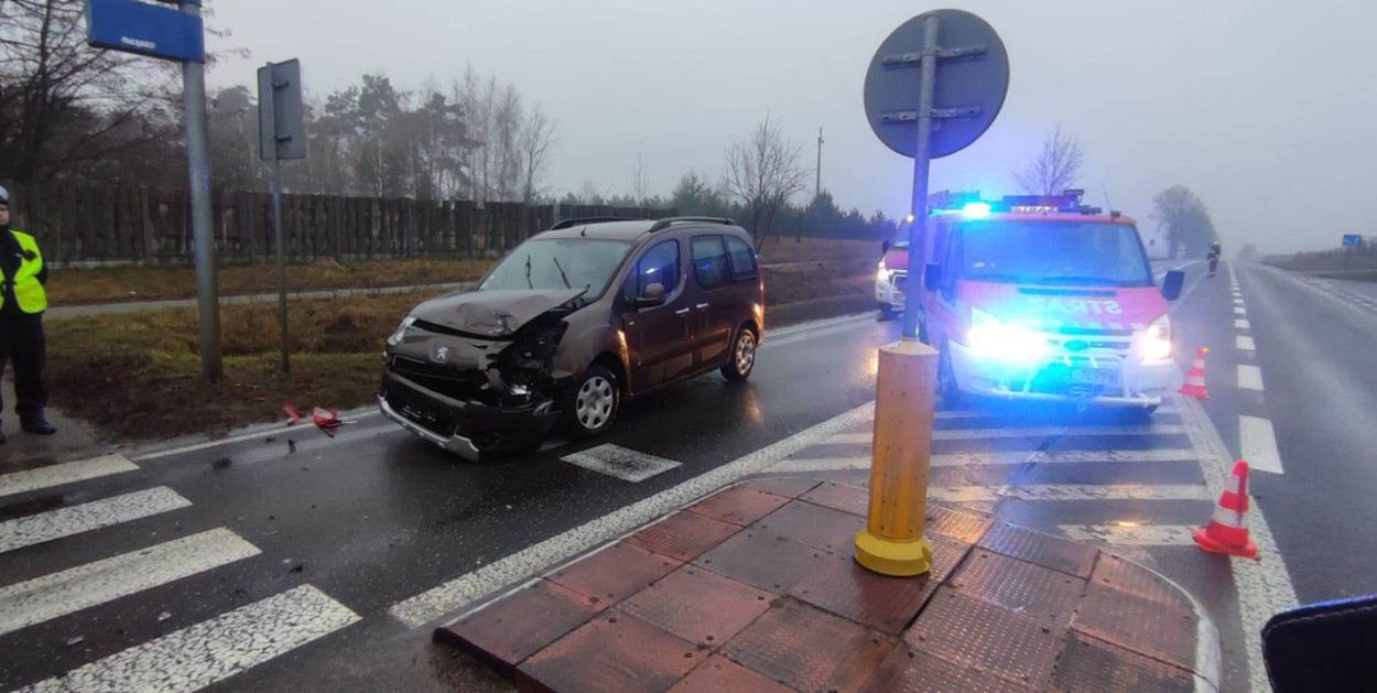 Kolizja w Słominie! Utrudnienia w ruchu