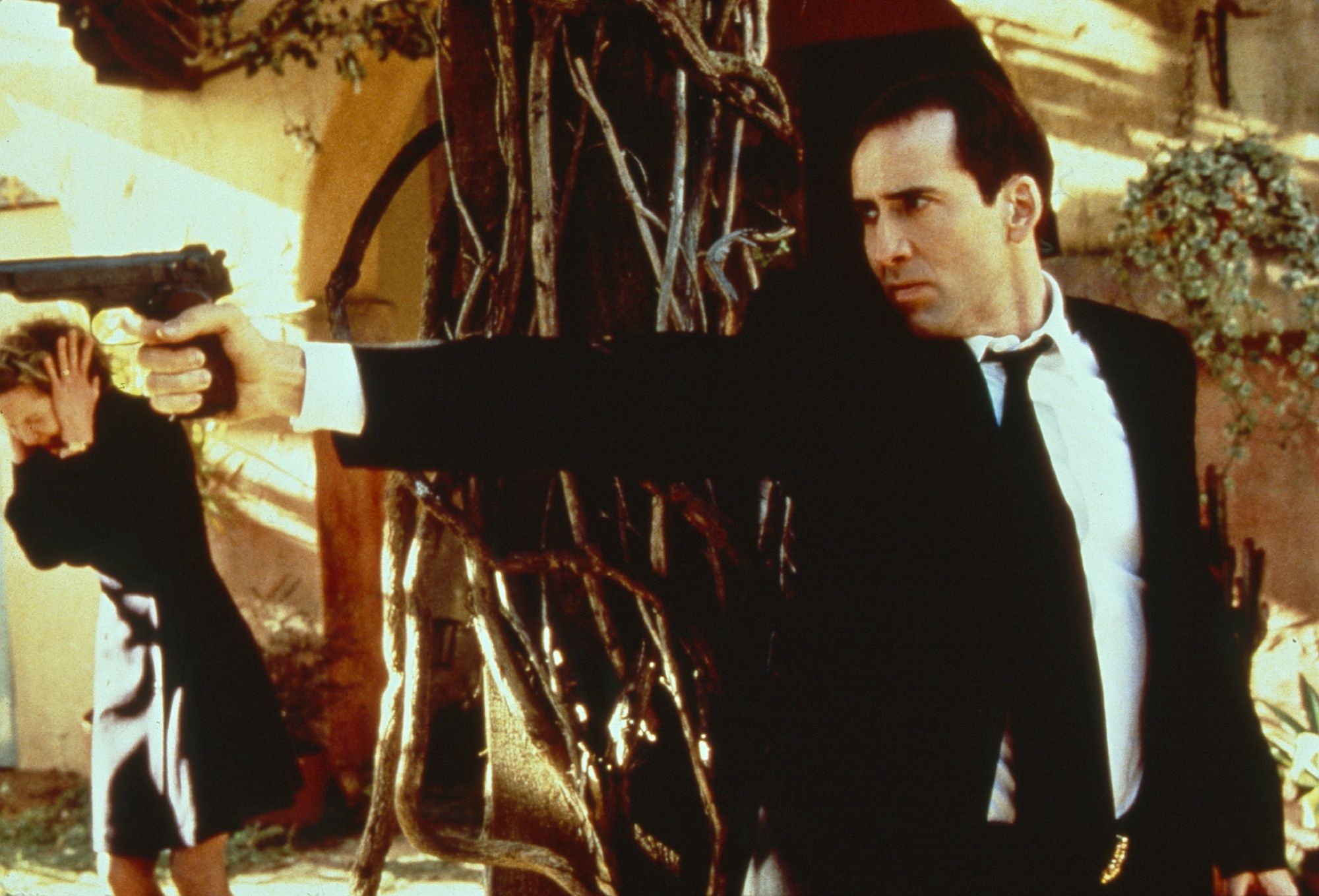 Nicolas Cage i Joan Allen w filmie "Bez twarzy" 1997 rok