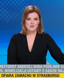 Prezenterka musi pożegnać się z widzami. Powód krył się za stołem