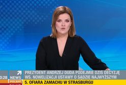 Prezenterka musi pożegnać się z widzami. Powód krył się za stołem