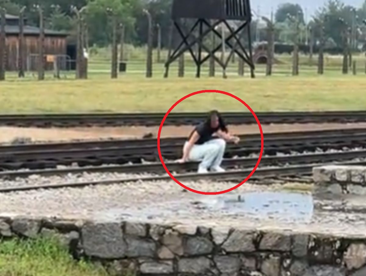 Skandaliczne nagranie. Pozowała do zdjęć przy Auschwitz