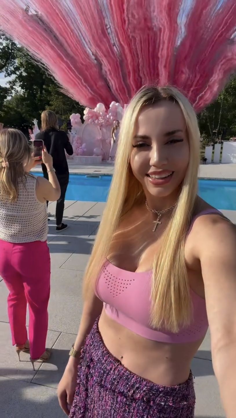 Marianna Schreiber na baby shower Oli Tomali