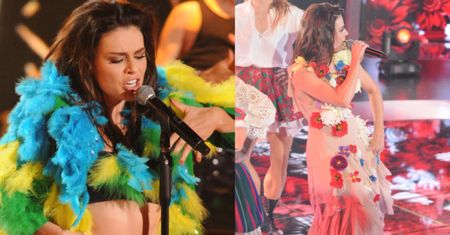 Kolorowa Urbańska z piórami i kwiatami... (ZDJĘCIA)