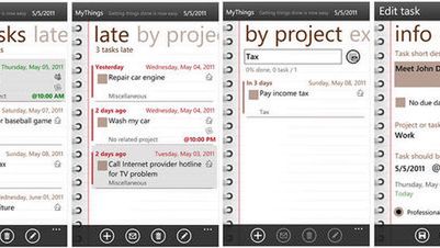 MyThings - kalendarz/organizer dla WP7 1