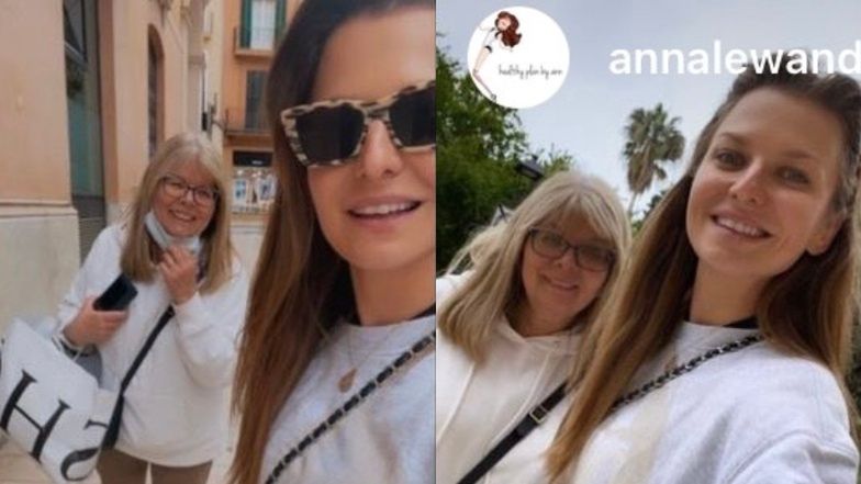 Anna Lewandowska na wakacjach z mamą
