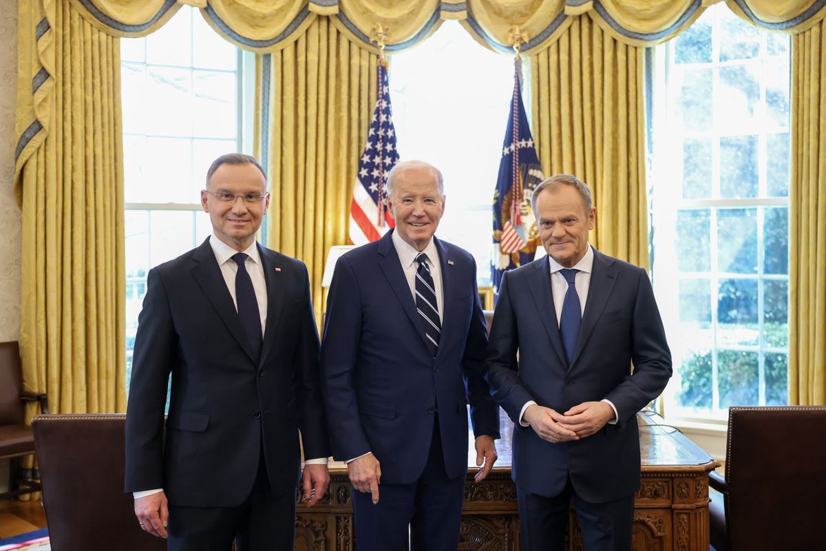 Andrzej Duda, Joe Biden i Donald Tusk