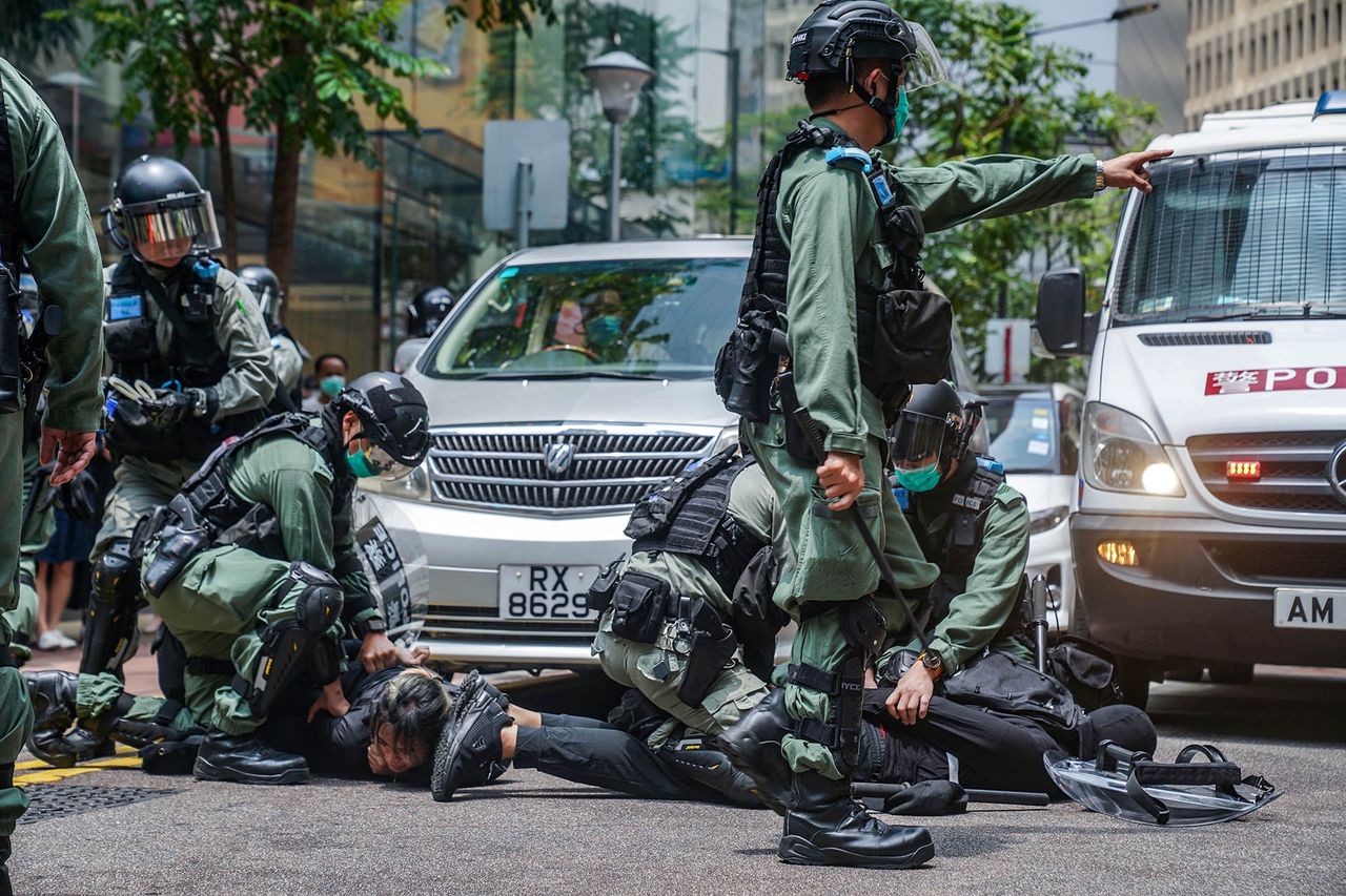 Protesty w Hong Kongu w 2020 roku.