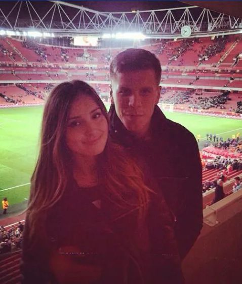 Marina Łuczenko i Wojciech Szczęsny w 2013 roku