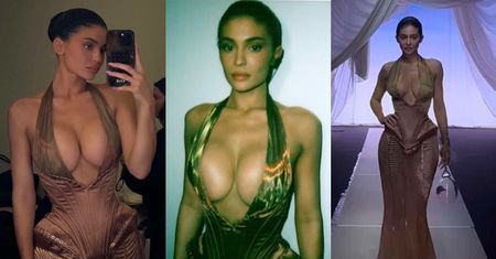 Kylie Jenner szokuje RYZYKOWNĄ kreacją w Paryżu. Internauci nie mają litości: "Wyglądasz WULGARNIE"