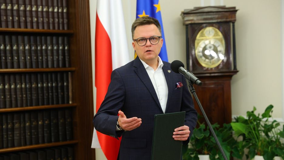 Szymon Ho�ownia
Warszawa, 16.09.2024. Marsza�ek Sejmu Szymon Ho�ownia podczas wypowiedzi dla medi�w, 16 bm. w Sejmie w Warszawie. Konferencja dotyczy�a pomocy dla os�b z teren�w ogarni�tych powodzi�. (sko) PAP/Rafa� Guz
Rafa� Guz
konferencja, konferencja prasowa, marsza�ek, polityk, polityka