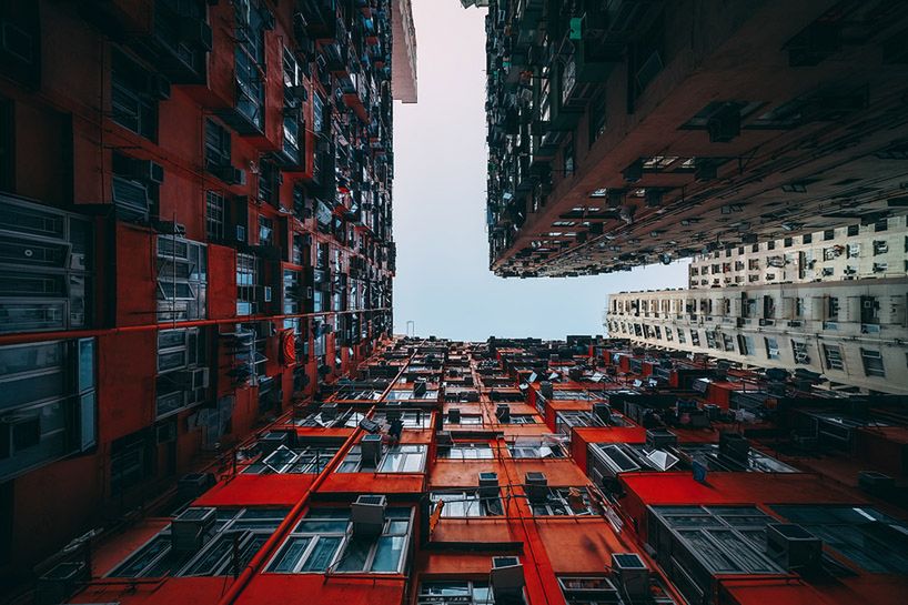Wieżowce w Hong Kongu i zachwycający świat kolorów, faktur i symetrii 2