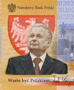 "Brak słów". Mucha o banknocie z Kaczyńskim