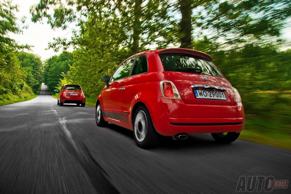 Abarth 500 esseesse & Fiat 500 1,2 Sport w trasie [test autokult.pl] 10